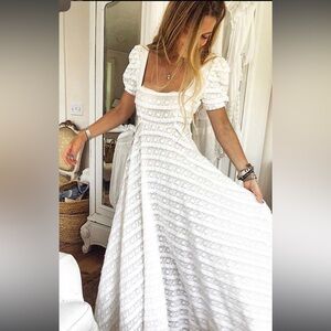 NWT LoveShackFancy Ryan Catalina Lace Maxi Dress- wedding dress edit